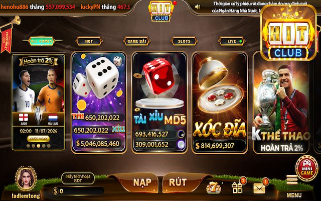 Truy cập cổng game chơi tiến lên miền Nam Hitclub